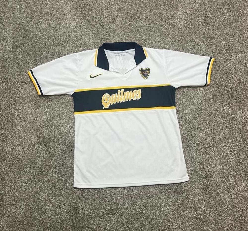Nike Boca Juniors 1998-99 Away Soccer Jersey Riquelme #8 Size XXL